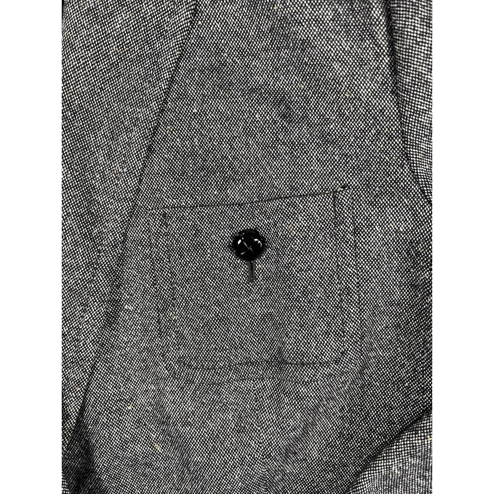 Talbots Blazer Women 16 Gray Wool Silk Blend Tweed Two Button Academia Jacket - Picture 3 of 16